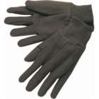   Gloves   Brown Jersey (w/Knit Wrist) Lot of 12   Ladies, Cotton