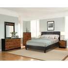 Standard Furniture New York Brown Upholstered Bed   Size Queen