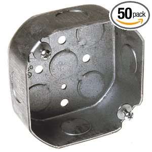   Deep, 1/2 Inch Side Knockouts Octagon Box, 50 Pack
