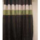   Bedding Rgt/vannie Choco/Green Grommet Window Curtain Panel 57x84