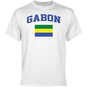  Gabon Flag T Shirt   White