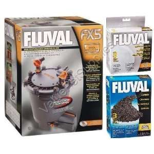    Fluval FX5 A218 Canister Filter w/Foam, Carbon, Pads