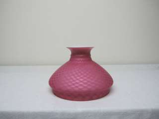   PINK DIAMOND QUILT MOTHER OF PEARL STUDENT OR TABLE LAMP SHADE  