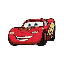 Disney Pixars Cars the Movie Lightning McQueen Shaped Area Rug   GA 
