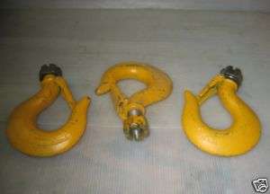 Lot of 3   New Vulcan Cast Iron Hooks with Safety Latch  