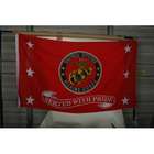 Outdoor Red US Marine Corps Devil Dogs Vivid Color Flag   3 x 5 Feet 