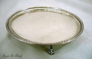   STERLING SILVER SALVER / STAND / TRAY by HESTER BATEMAN c1786  