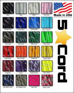 550 REFLECTIVE Paracord P TRRS Type III USA Made 5Star  