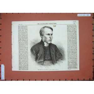 Right Rev. Dr Jackson New Bishop London Portrait 1869 
