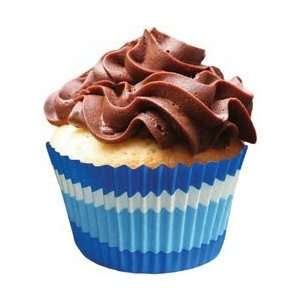 Cupcake Creations Jumbo Baking Cups 24/Pkg Jumbo Blue Swirls; 3 Items 