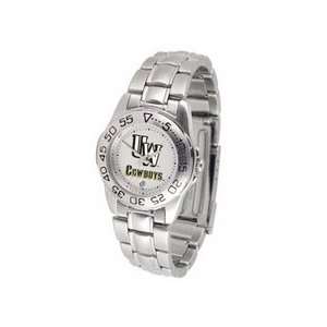 Wyoming Cowboys Gameday Sport Ladies Watch with a Metal 