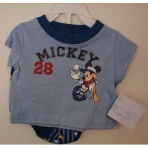  Disney Mickey Mouse 2 Pc Set Size up to 9 Months Baby