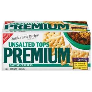 Nabisco Unsalted Premium Saltine Crackers 16 oz  Grocery 