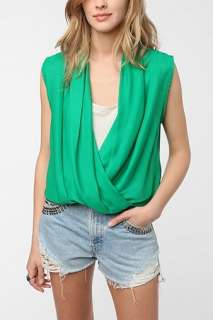 UrbanOutfitters  Collective Concepts Surplice Blouse