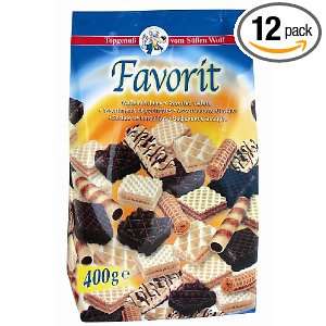 Sweet Wolf Favorite Wafer Assortment, 14 Ounce Bags (Pack Of 12)
