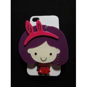  Cute Little Girl with Cosmetic Mirror Hard Case Cell Phones
