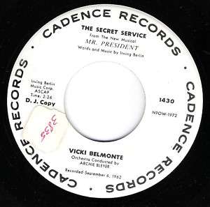 VICKI BELMONTE IM GONNA GET HIM RARE 1962 DJ HEAR  