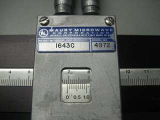 Maury Microwave Corporation 1643C Slide Screw Tunner  