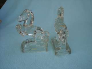 Glass Horse 8 Figurines Vintage Retro Decor  