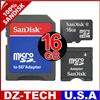 SanDisk 16GB MicroSD MiniSD Mini Micro SD SDHC Mic
