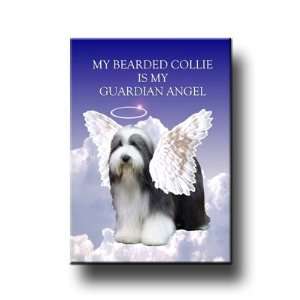  Bearded Collie Guardian Angel Fridge Magnet Everything 