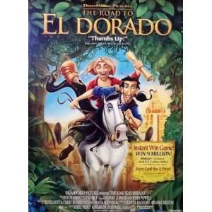  The Road to El Dorado (2000) Movie Poster 27 X 36 