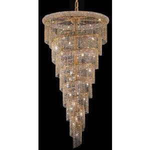   1801SR36G/RC chandelier from Spiral collection