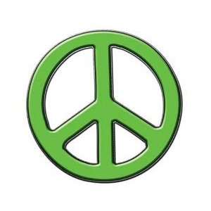    Peace Decal in Light Green   4 h   REFLECTIVE 