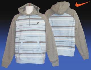 NEW Nike Sportswear NSW Hoodie Light Blue & Grey Medium  