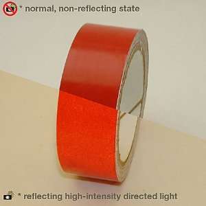 JVCC REF 7 Engineering Grade Reflective Tape 1 1/2 in. x 30 ft. (Red)