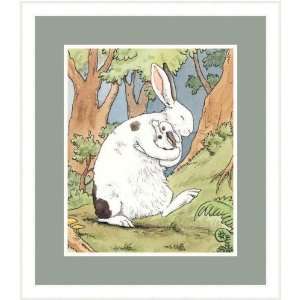   Rabbit Cuddles Bunny by Anita Jeram   Framed Artwork