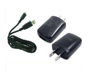 OEM Home Wall AC Charger +USB Data Cable for Sprint HTC Evo 4G  