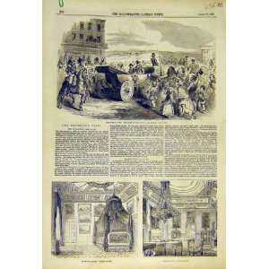  1855 Imperial Visit Emperor Windsor Castle Dover Print 