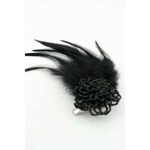  Gorgous Beaded flower Corsage/ Hair Clip Featuring Crystal 