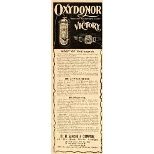   Ad Quackery Cure Oxydonor Dr. H. Sanche   Original Print Ad Home