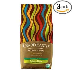 Good Earth Sedona Blend Decaffeinated Dark Roast, Ground Coffee, 10 