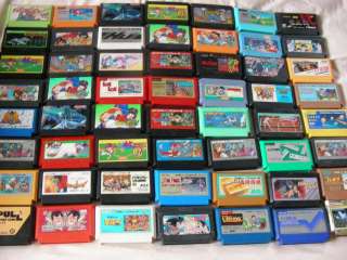 243 Games for Nintendo Famicom. All tested and working. Enjoy