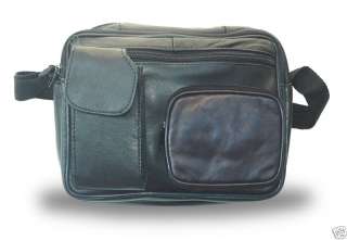 Lambskin Leather Shoulder Bag/Travel Bag w/cell holder  