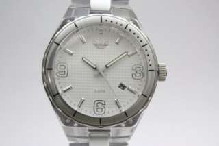   Adidas Cambridge Silver Aluminum Band Watch Date 45mm ADH2539  