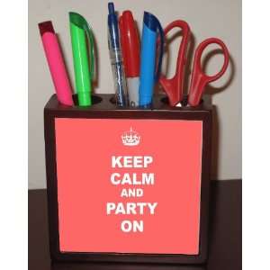  Rikki KnightTM Keep Calm and Party On   Tropical Pink 