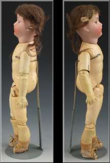 Lovely Steiner Bisque Head Jointed Composition Doll w/ Sleep Eyes 