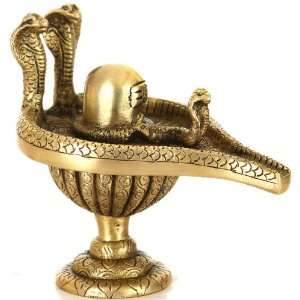  Shiva Linga   Brass Sculpture