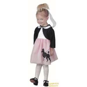    Childs Toddler Girls 50s Poodle Skirt Costume (2 4T) Toys & Games