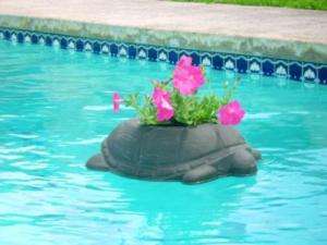 New Floating Turtle Flower Pot Planter   Large 18 Dia  