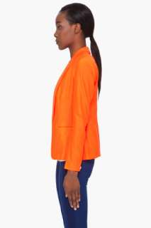 Rag & Bone Neon Orange Tuxedo Blazer for women  