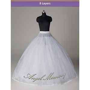 Multilayer(8 layer) net Wedding Crinoline Petticoat Slip Underskirt