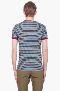 Marc By Marc Jacobs Blue Undergrad Stripe T shirt for men  