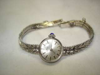 Bucherer 18kt White Gold mesh band vintage watch  