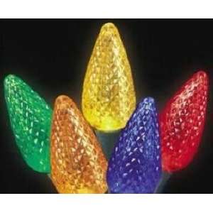 70 LED C9 Multicolor Strawberry 1.5 Cone Christmas String Lights 