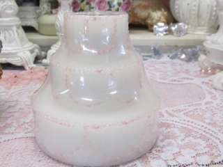 WEDDING CAKE CANDLEonCOPPER STAND~Shabby~Cottage~Chic  